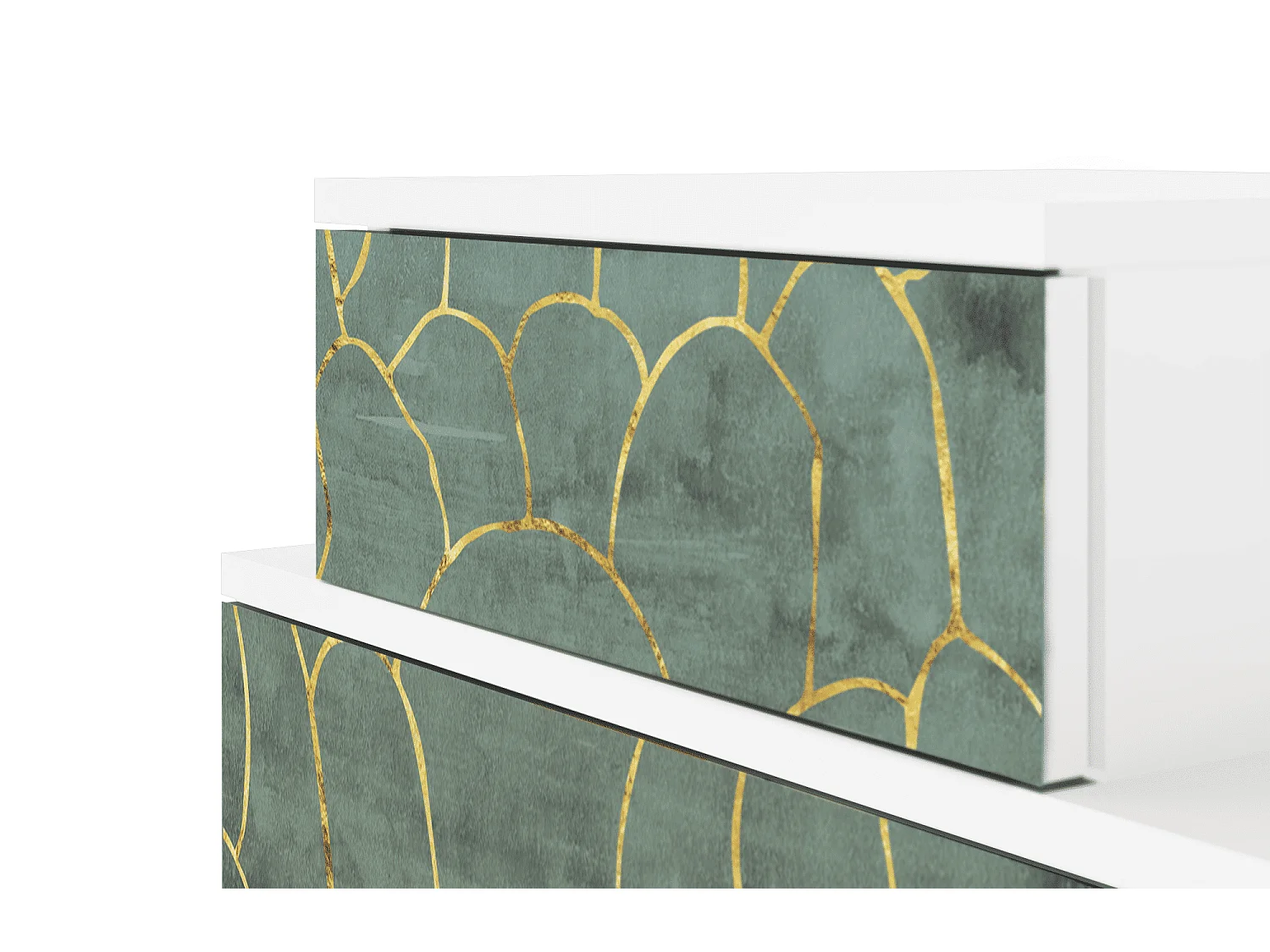 Nachtkastje - 58х58х41 cm - NS1 - Magnificent Water Lily, Wit