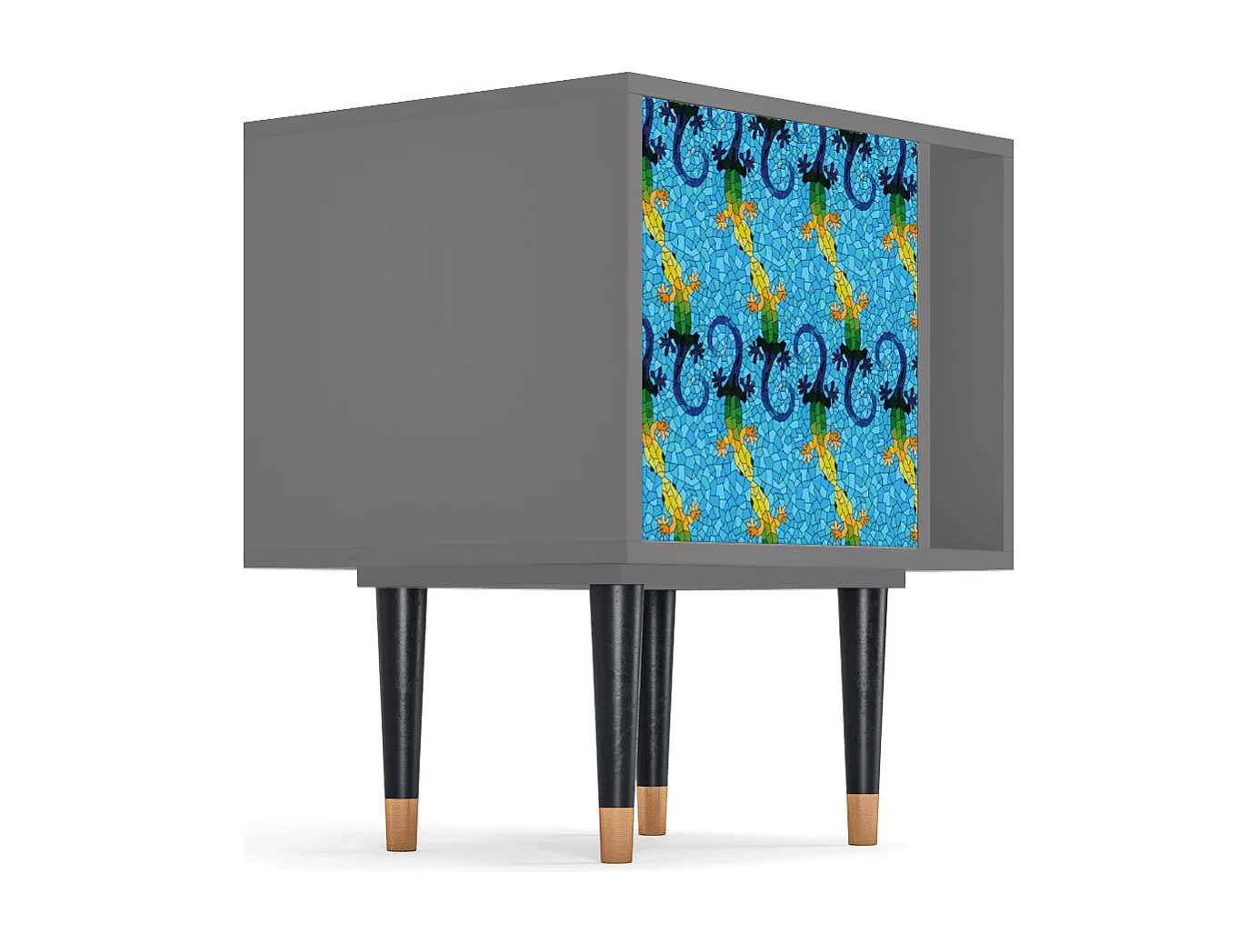 Table de nuit - 57х69х48 cm - S2 - Gaudi's Lizard, Gris