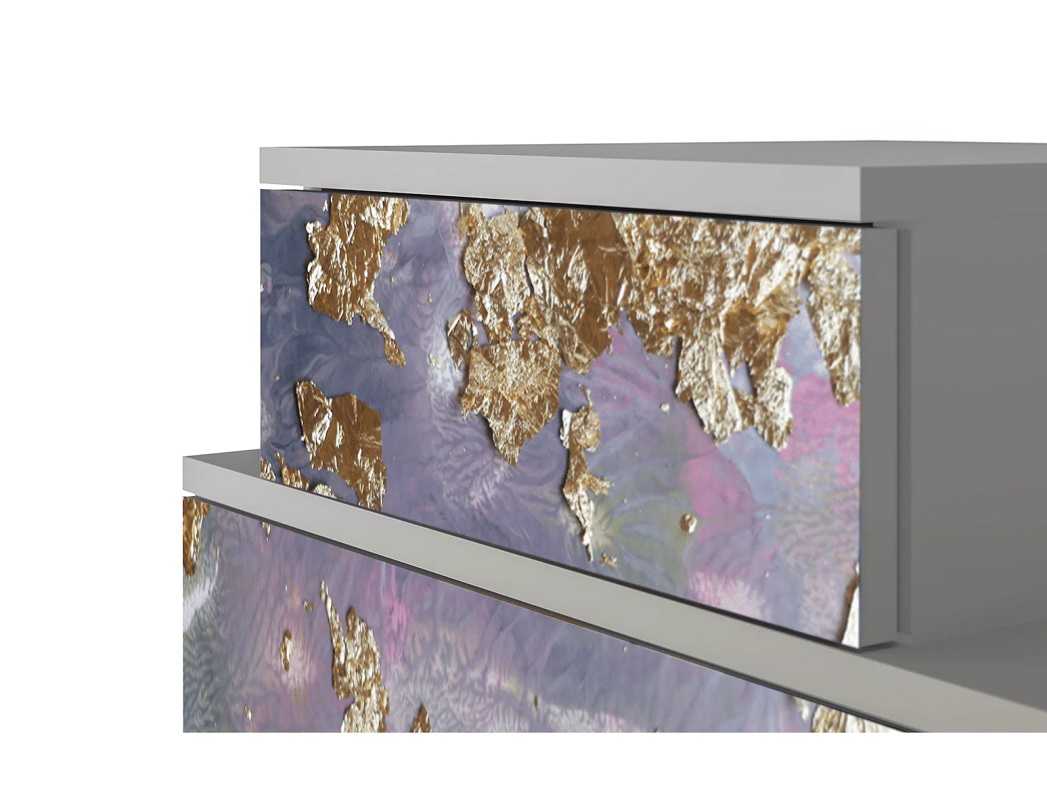 Nachttisch - 58х58х41 cm - NS1 - Planet Earth, Grau