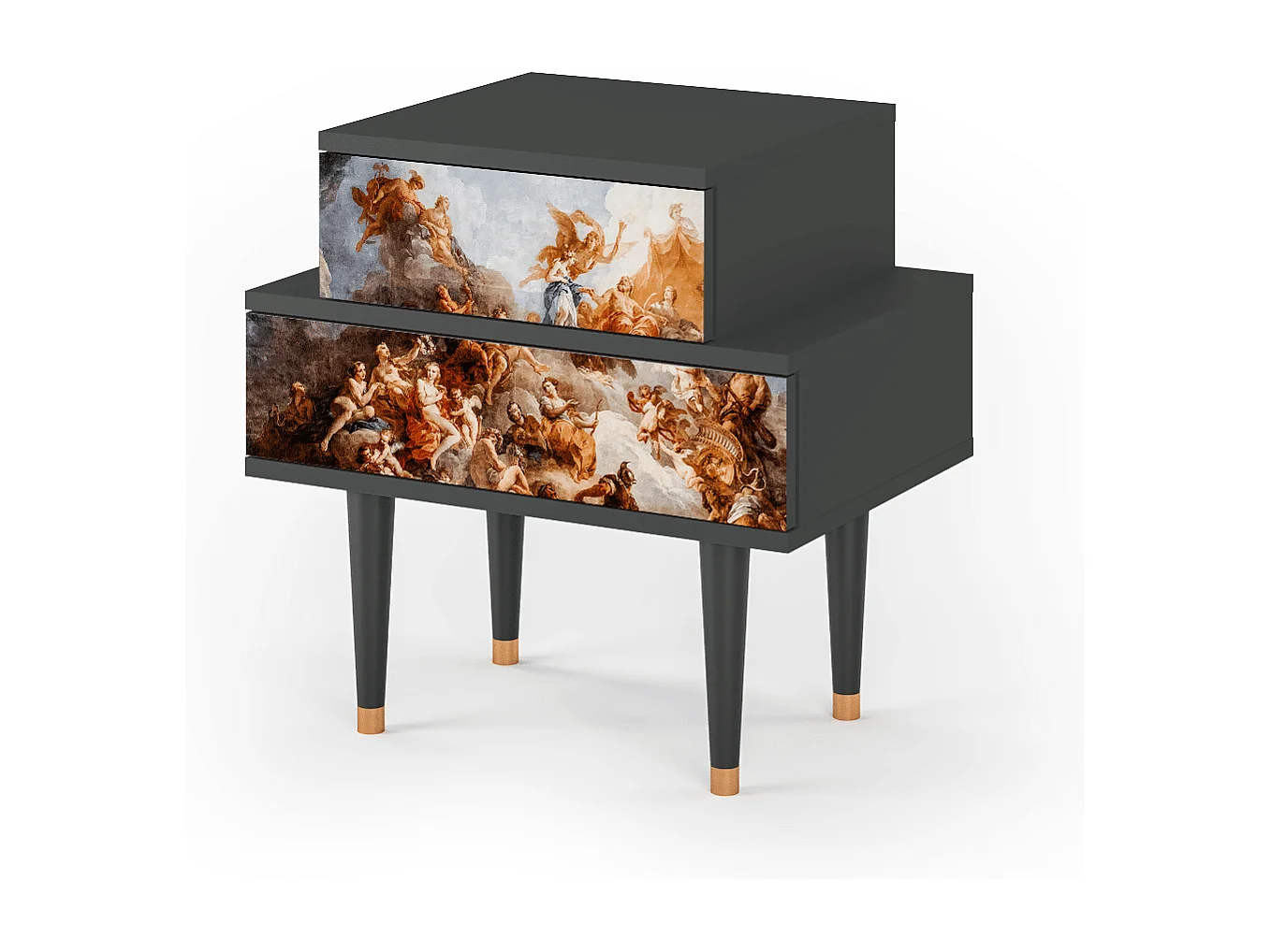 Criado-mudo - 58х58х41 cm - NS1 - Versailles, Antracite