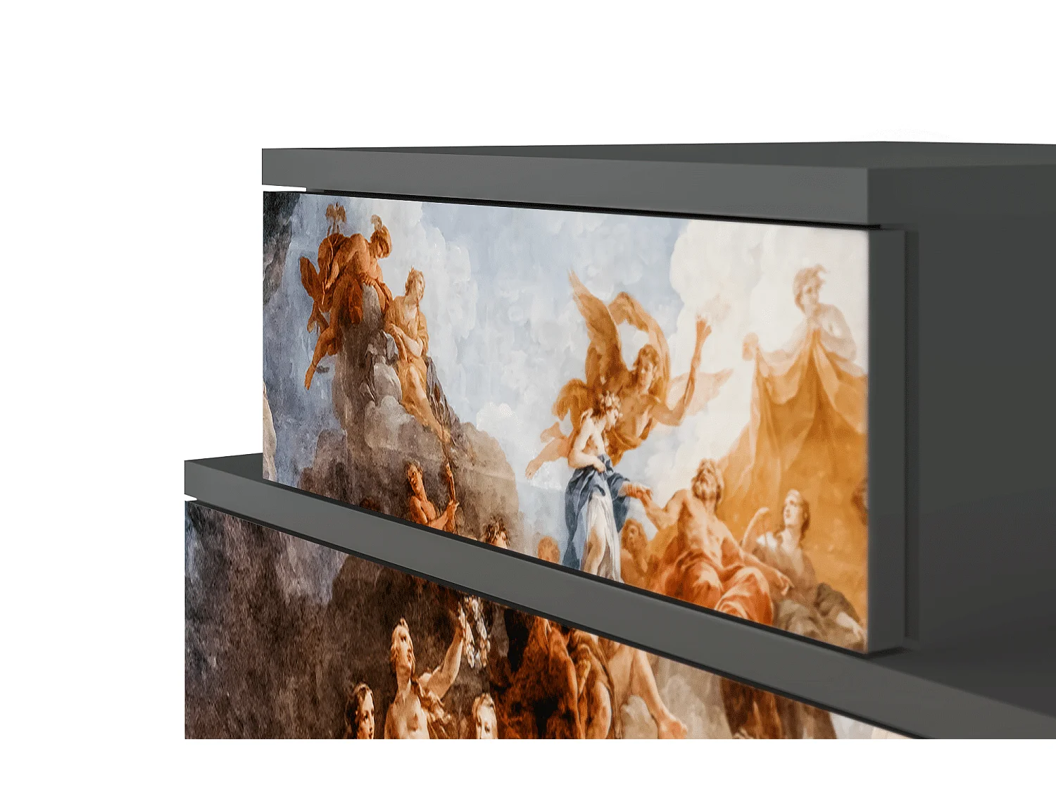 Criado-mudo - 58х58х41 cm - NS1 - Versailles, Antracite