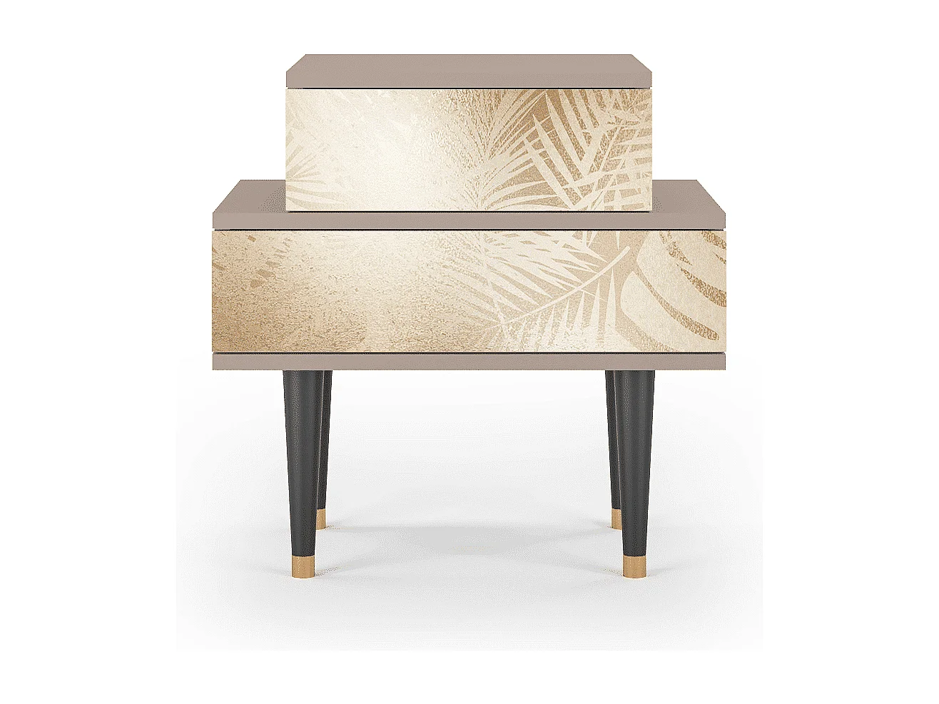 Stolik nocny - 58х58х41 cm - NS1 - Plant of the Dessert, Latte