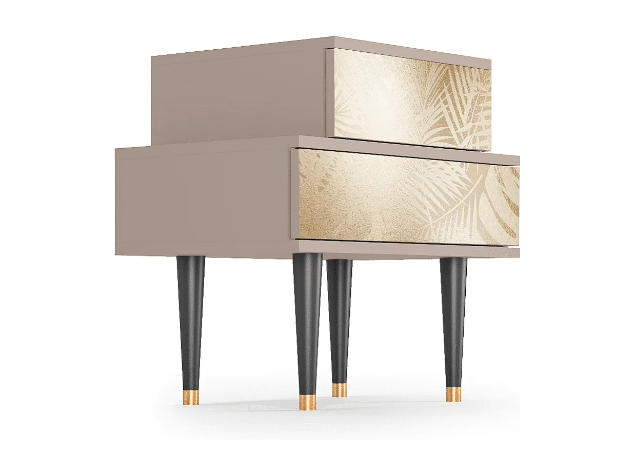 Stolik nocny - 58х58х41 cm - NS1 - Plant of the Dessert, Latte