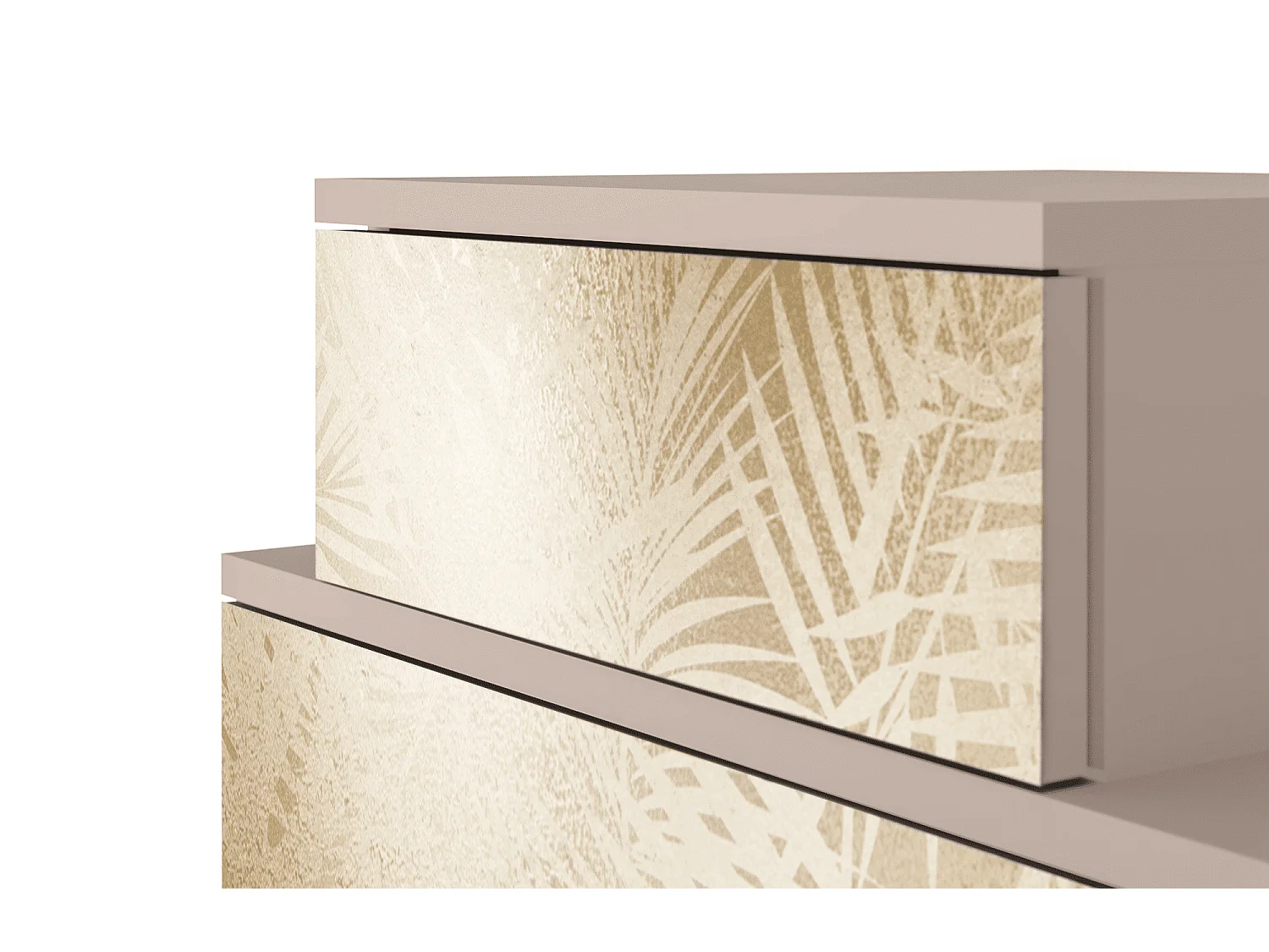 Stolik nocny - 58х58х41 cm - NS1 - Plant of the Dessert, Latte