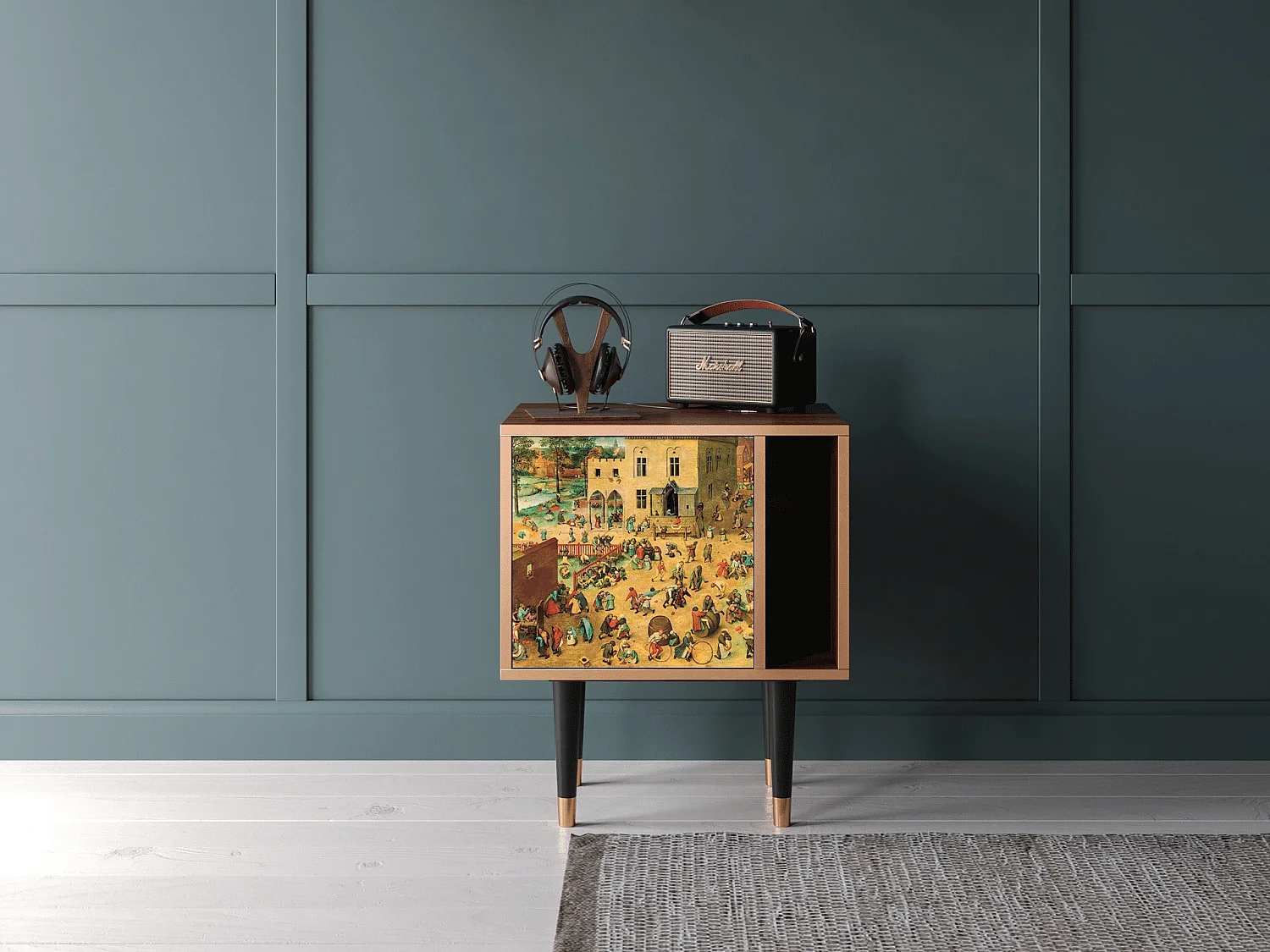 Table de nuit - 57х69х48 cm - S2 - Children Games, Noyer