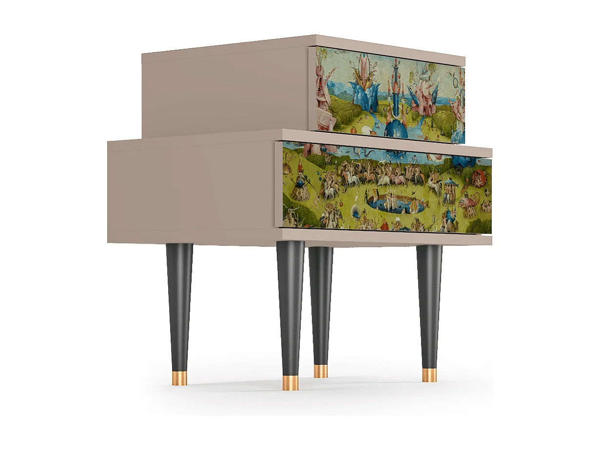 Nachtkastje - 58х58х41 cm - NS1 - The Garden 2 by Bosch, Latte