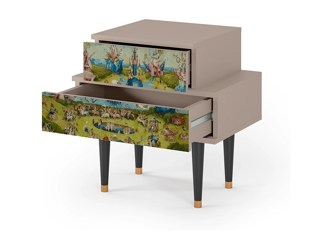 Nachtkastje - 58х58х41 cm - NS1 - The Garden 2 by Bosch, Latte