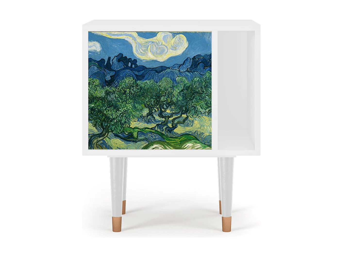 Table de nuit - 57х69х48 cm - S2 - The Oil Trees, Blanc