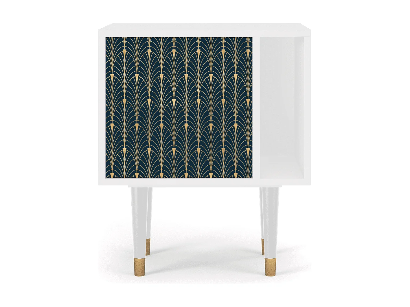 Nachttisch - 57х69х48 cm - S2 - Flower of the Nile, Weiß