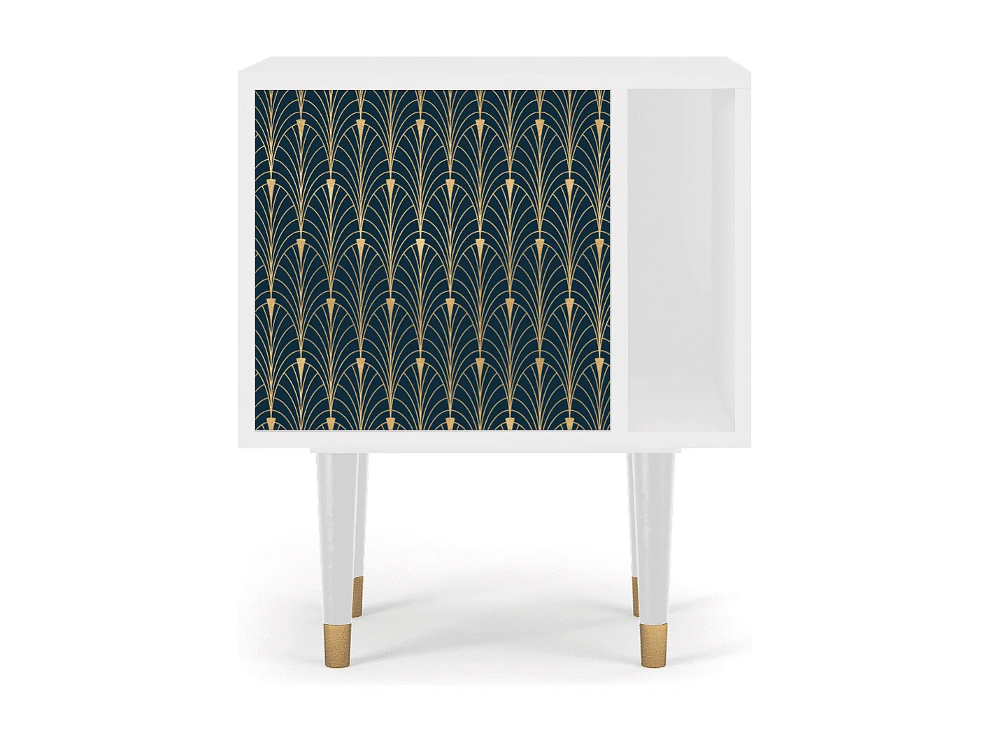 Criado-mudo - 57х69х48 cm - S2 - Flower of the Nile, Branco