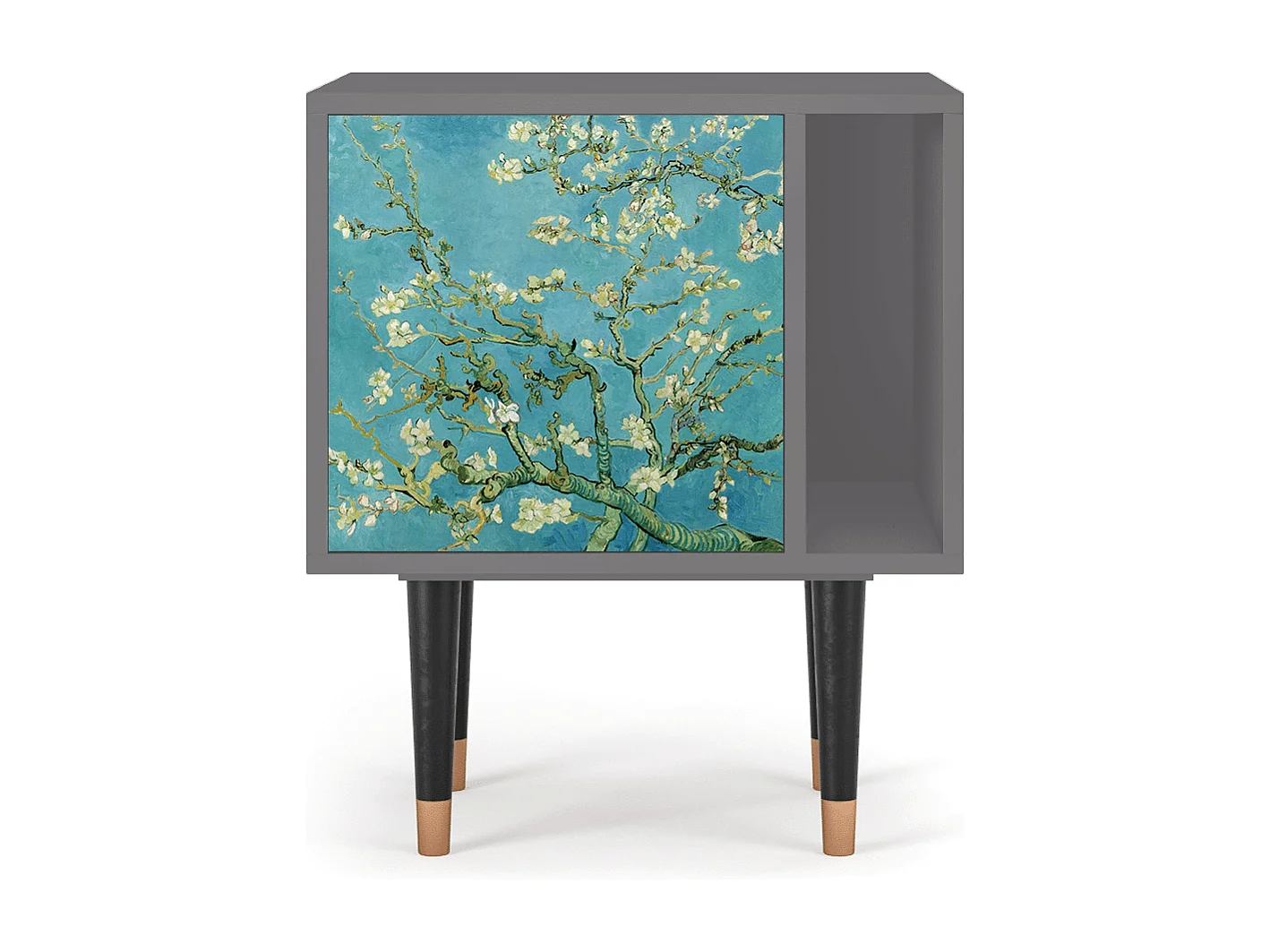 Table de nuit - 57х69х48 cm - S2 - Almond Blossom, Gris