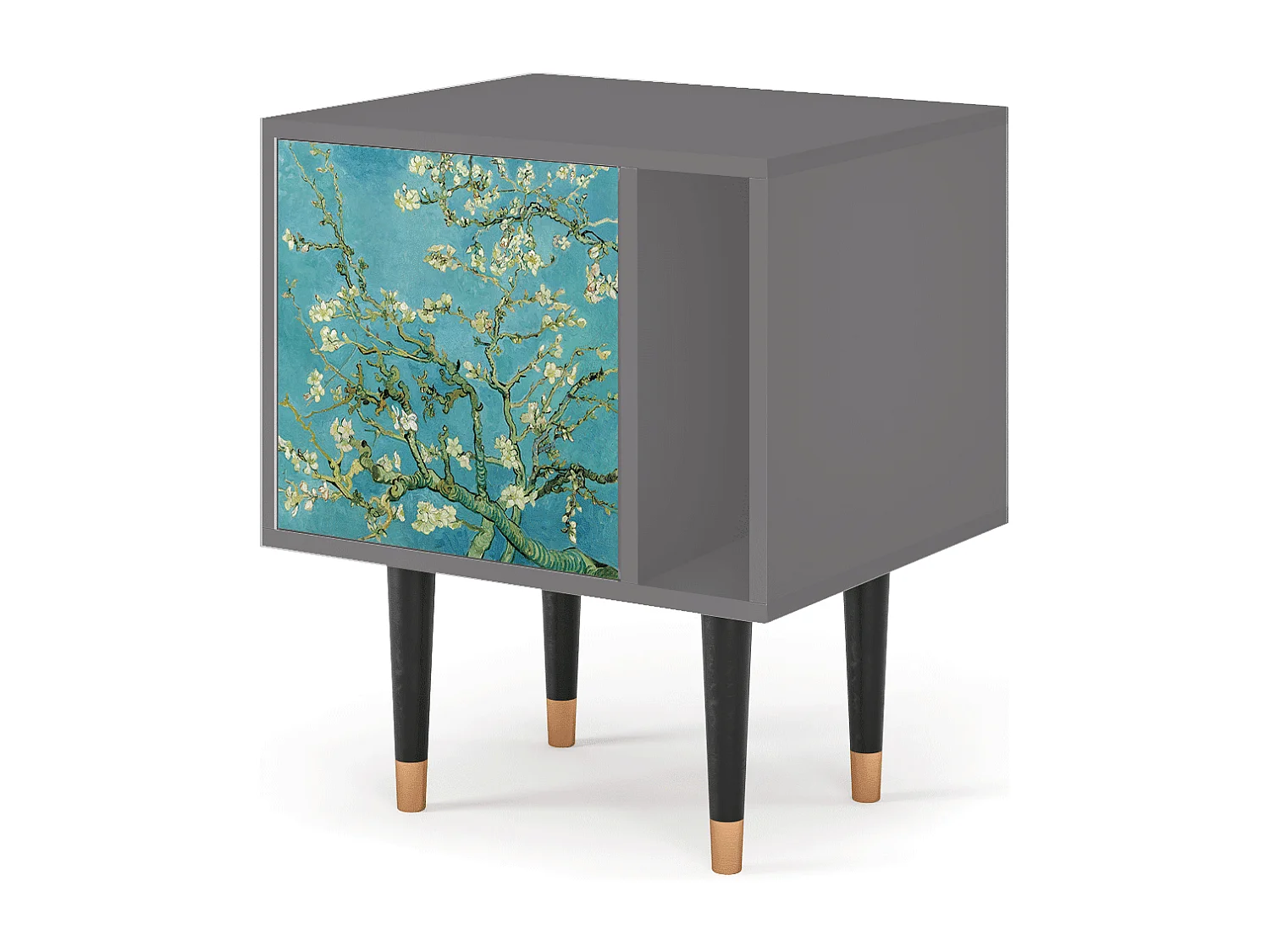 Table de nuit - 57х69х48 cm - S2 - Almond Blossom, Gris