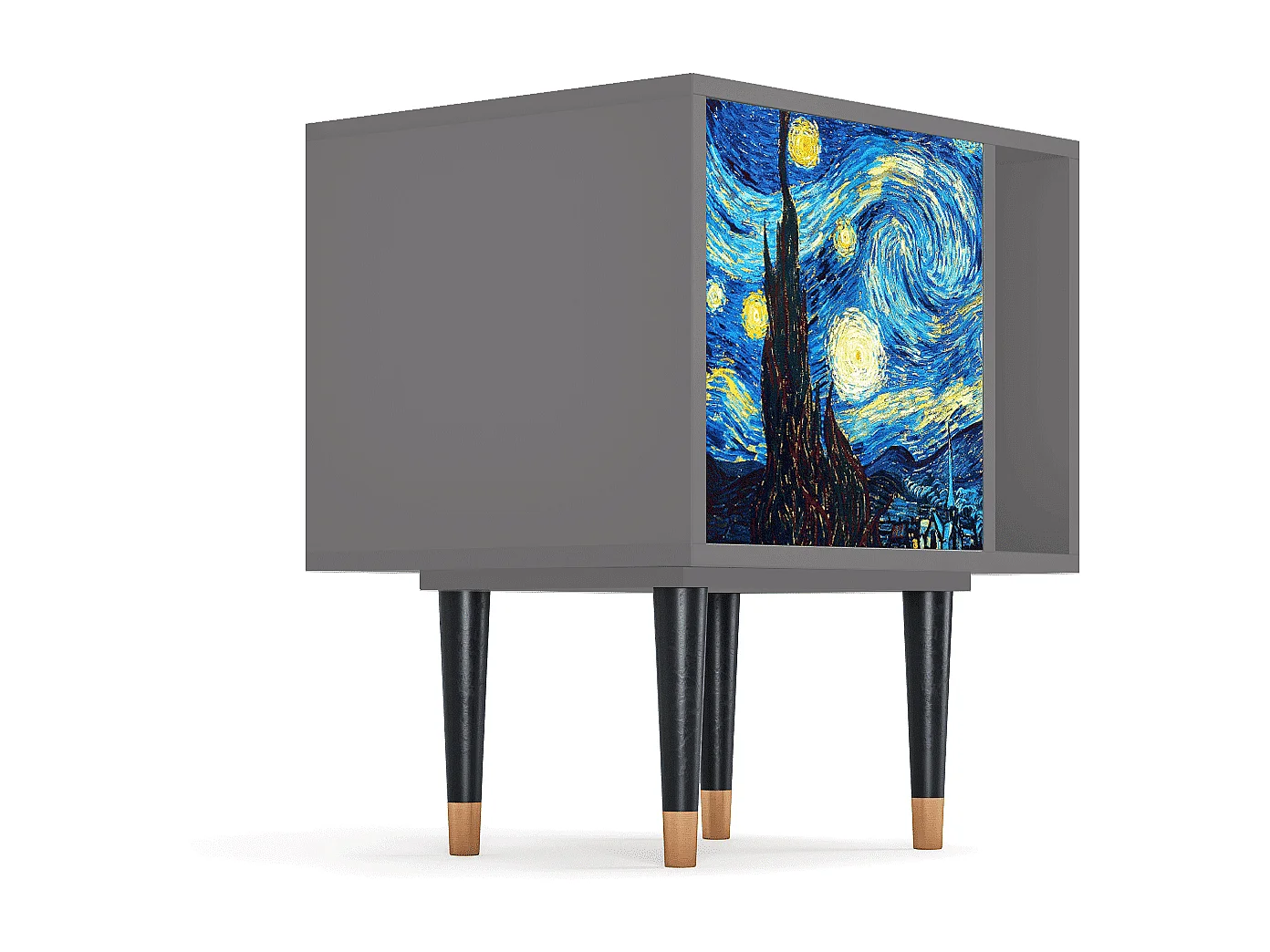 Table de nuit - 57х69х48 cm - S2 - The Starry Night  , Gris