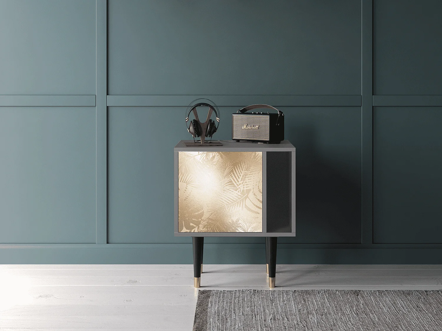 Table de nuit - 57х69х48 cm - S2 - Plant of the Dessert, Gris