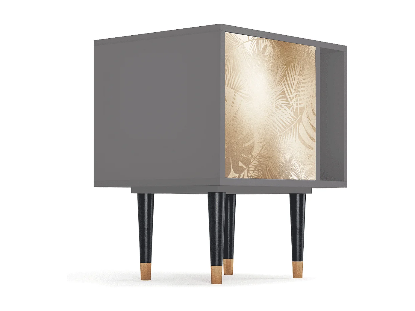 Stolik nocny - 57х69х48 cm - S2 - Plant of the Dessert, Szary