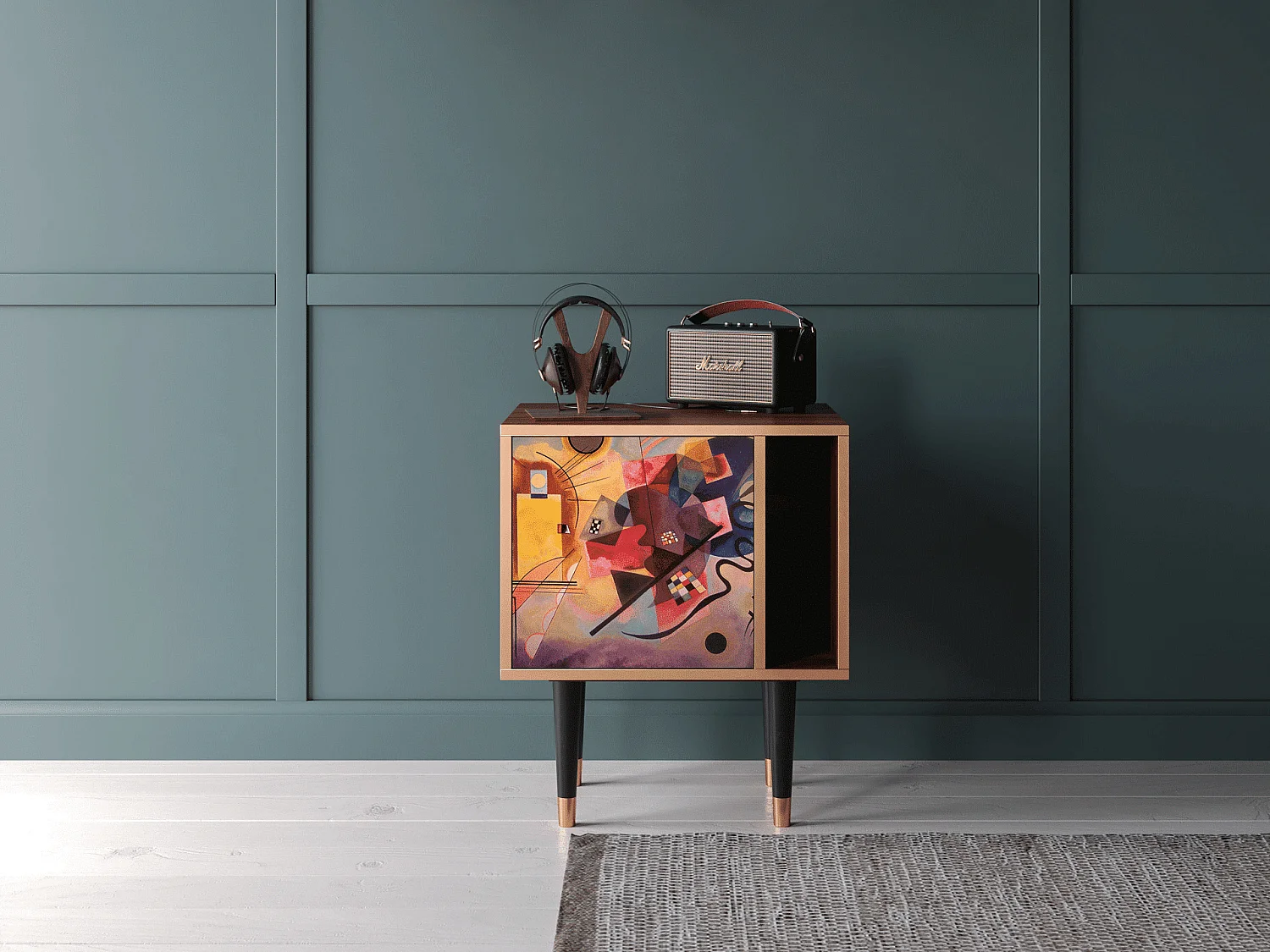 Nachtkastje - 57х69х48 cm - S2 - Modern Art, Walnoot