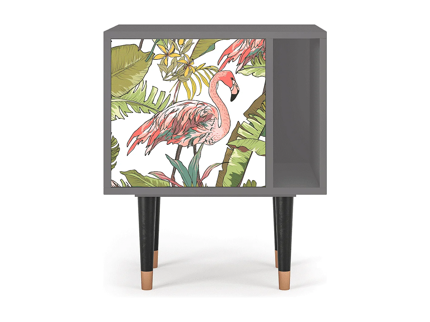 Table de nuit - 57х69х48 cm - S2 - Sweet Flamingo, Gris