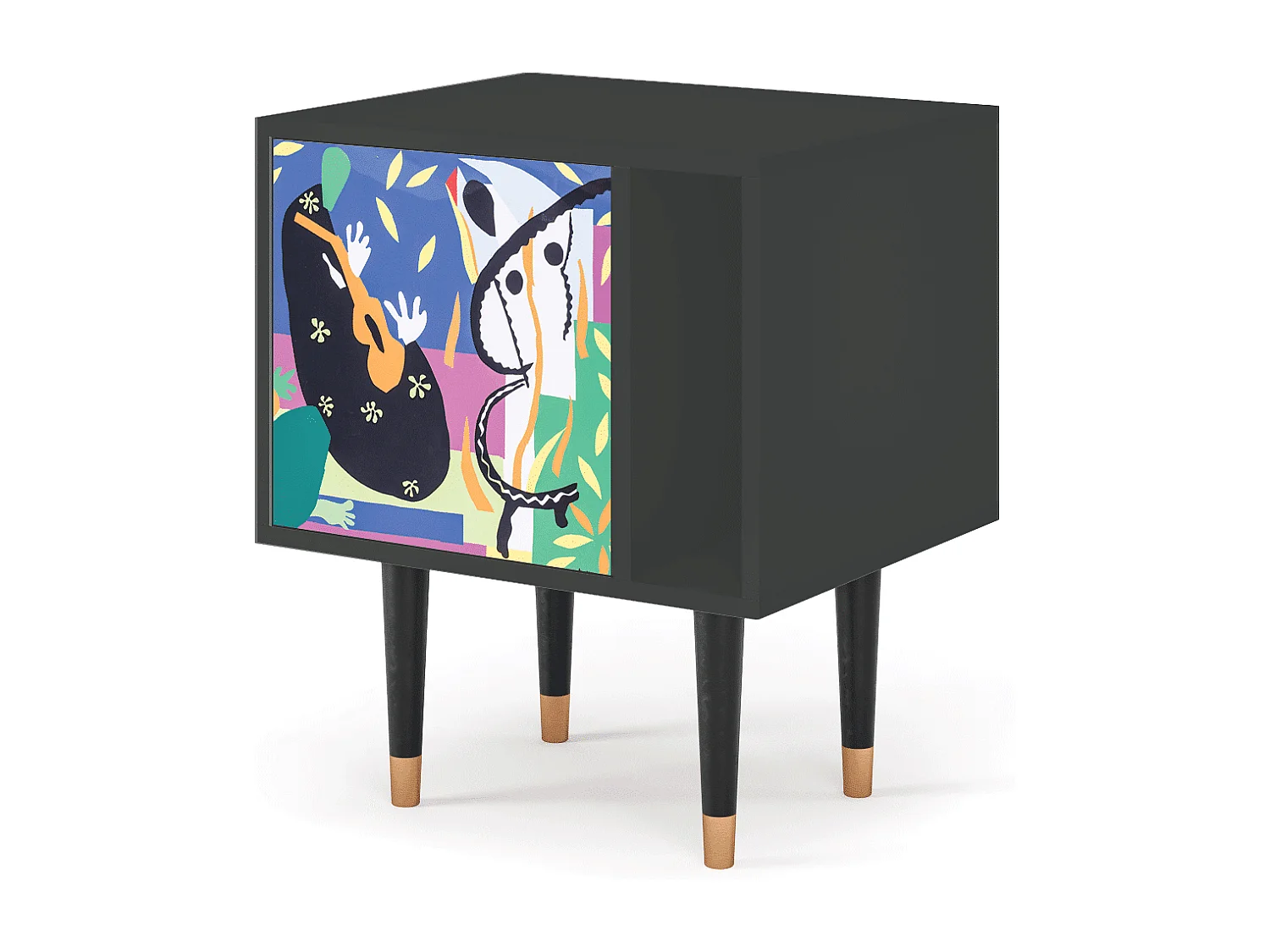 Table de nuit - 57х69х48 cm - S2 - La Tristesse du Roi, Anthracite