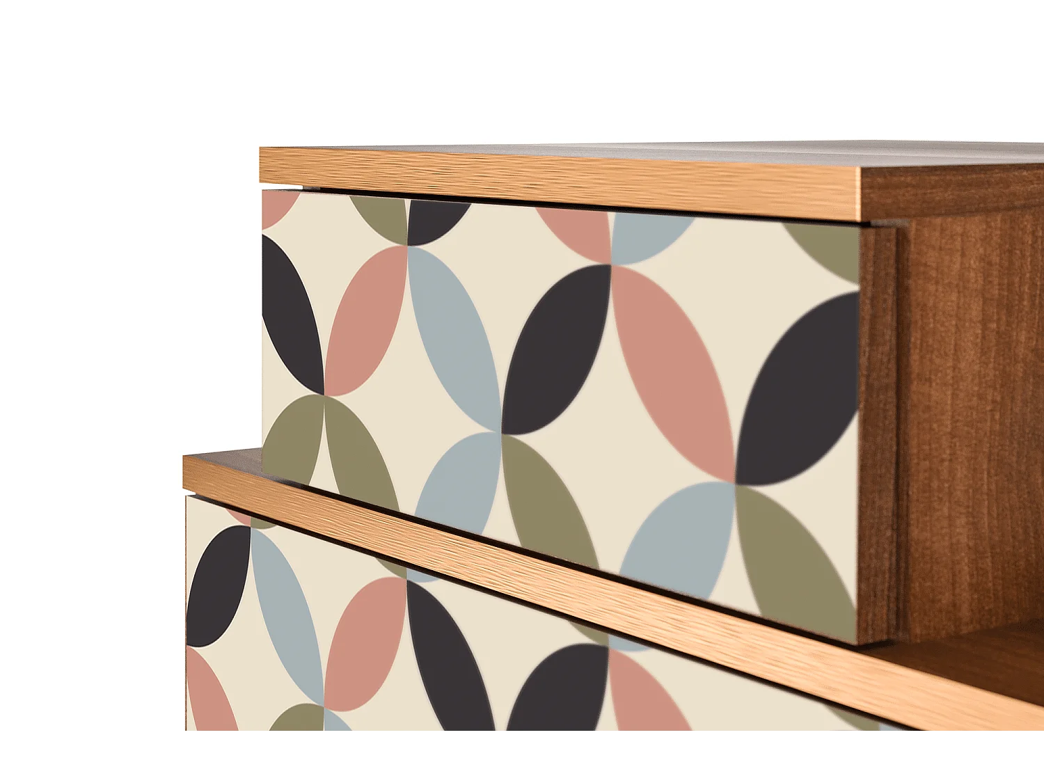 Criado-mudo - 58х58х41 cm - NS1 - Butterfly Effect, Nogueira