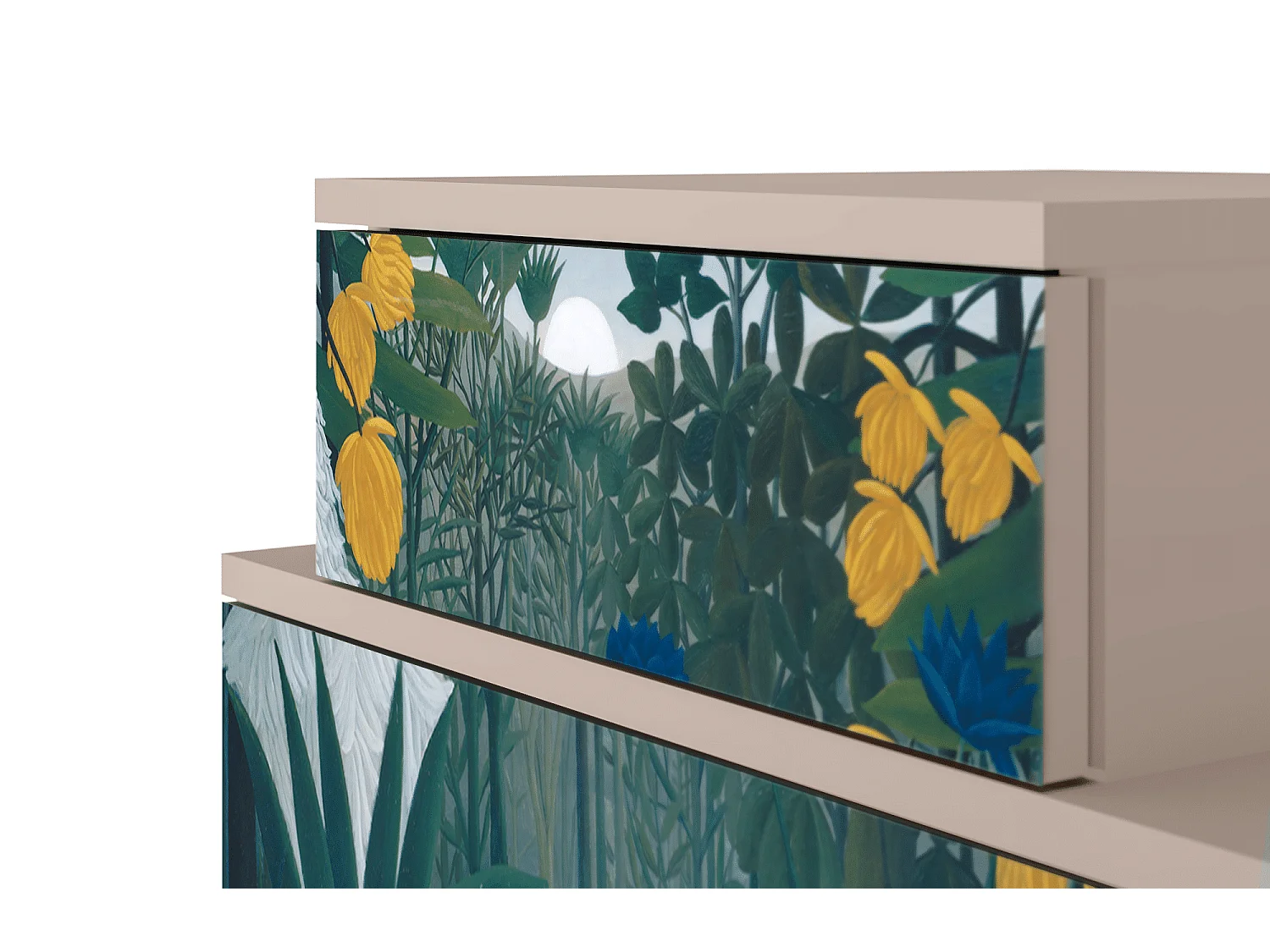 Stolik nocny - 58х58х41 cm - NS1 - The Repast of the Lion, Latte