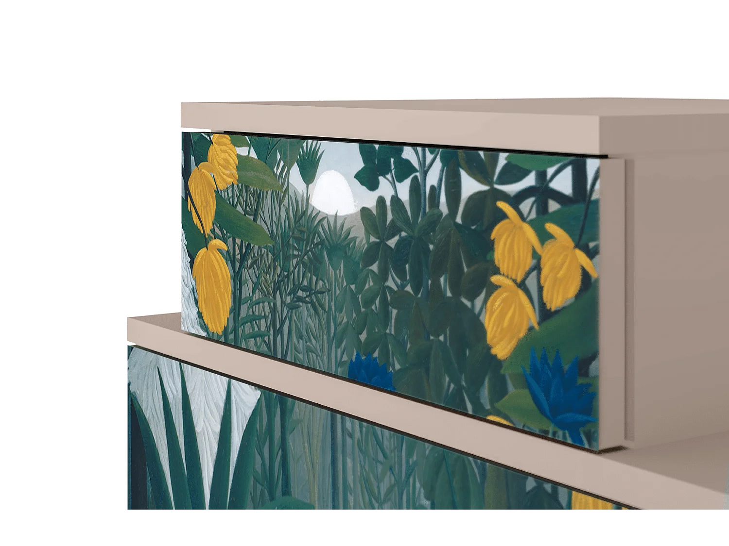 Stolik nocny - 58х58х41 cm - NS1 - The Repast of the Lion, Latte