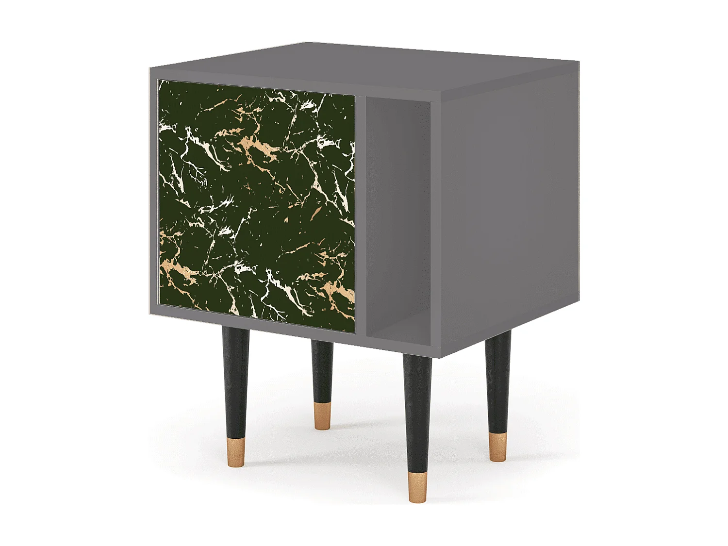 Criado-mudo - 57х69х48 cm - S2 - Amazon Forest, Cinza