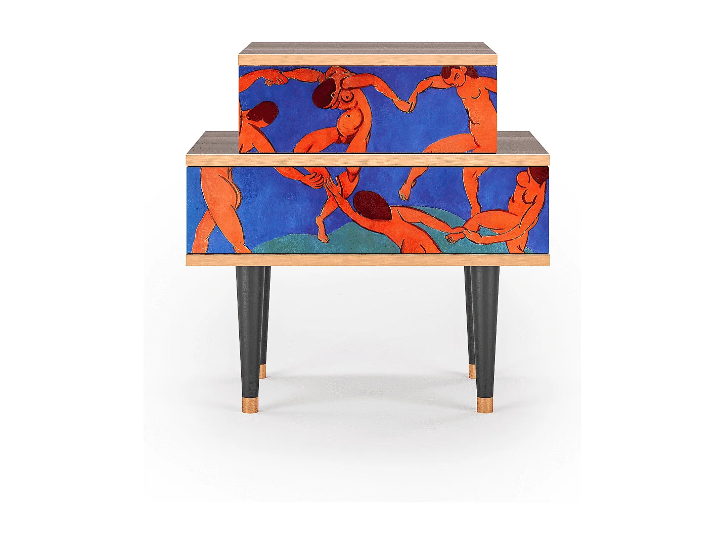 Table de nuit - 58х58х41 cm - NS1 - The Dance by Matisse , Noyer
