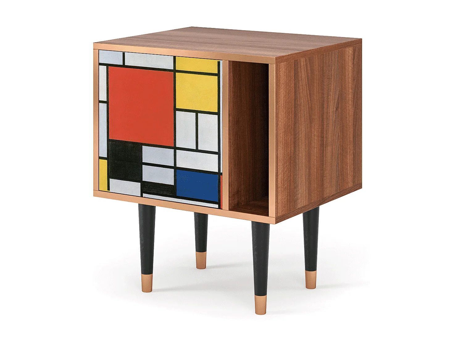 Table de nuit - 57х69х48 cm - S2 - Composition, Noyer