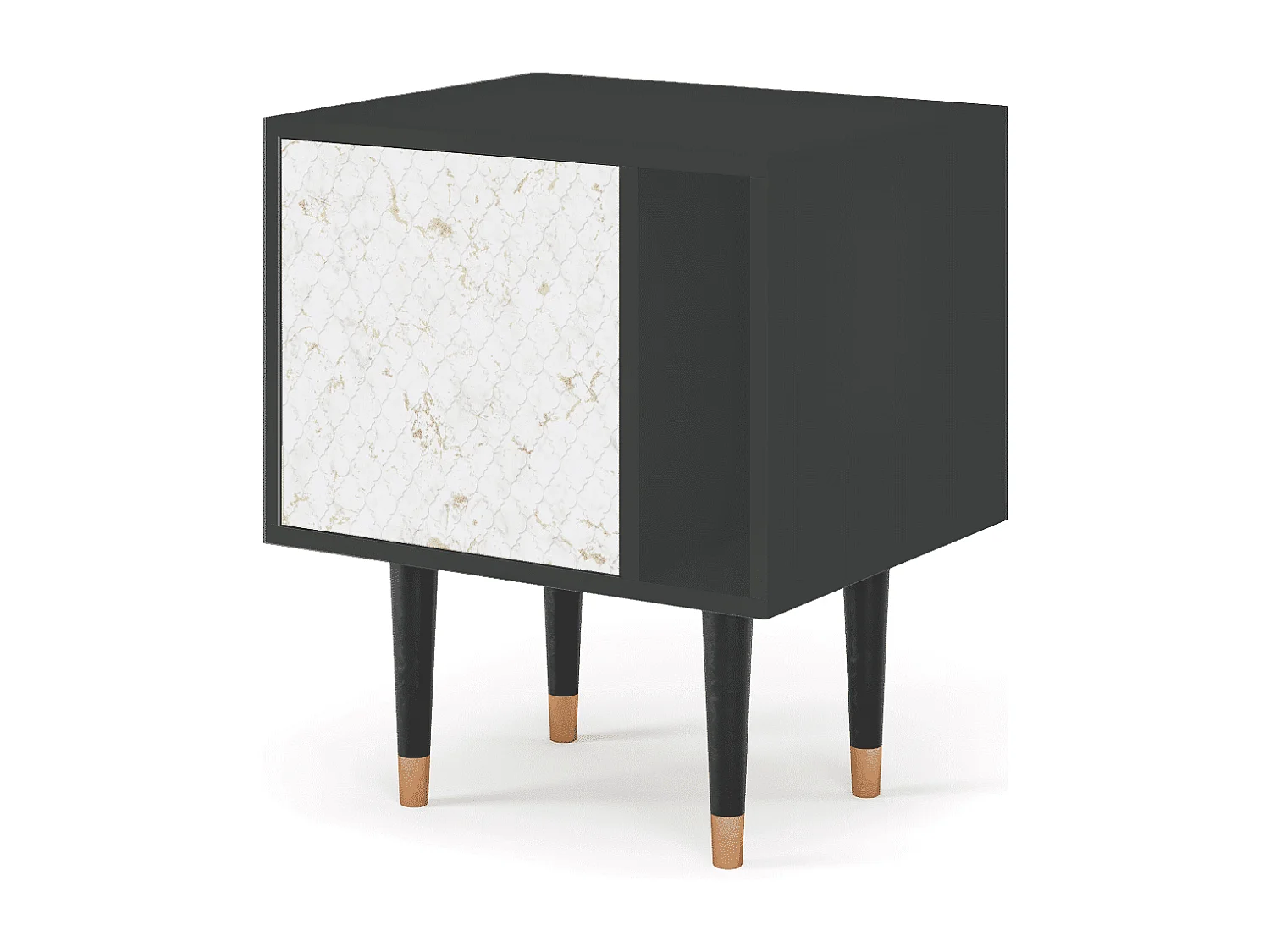 Table de nuit - 57х69х48 cm - S2 - Sweet Cotton, Anthracite