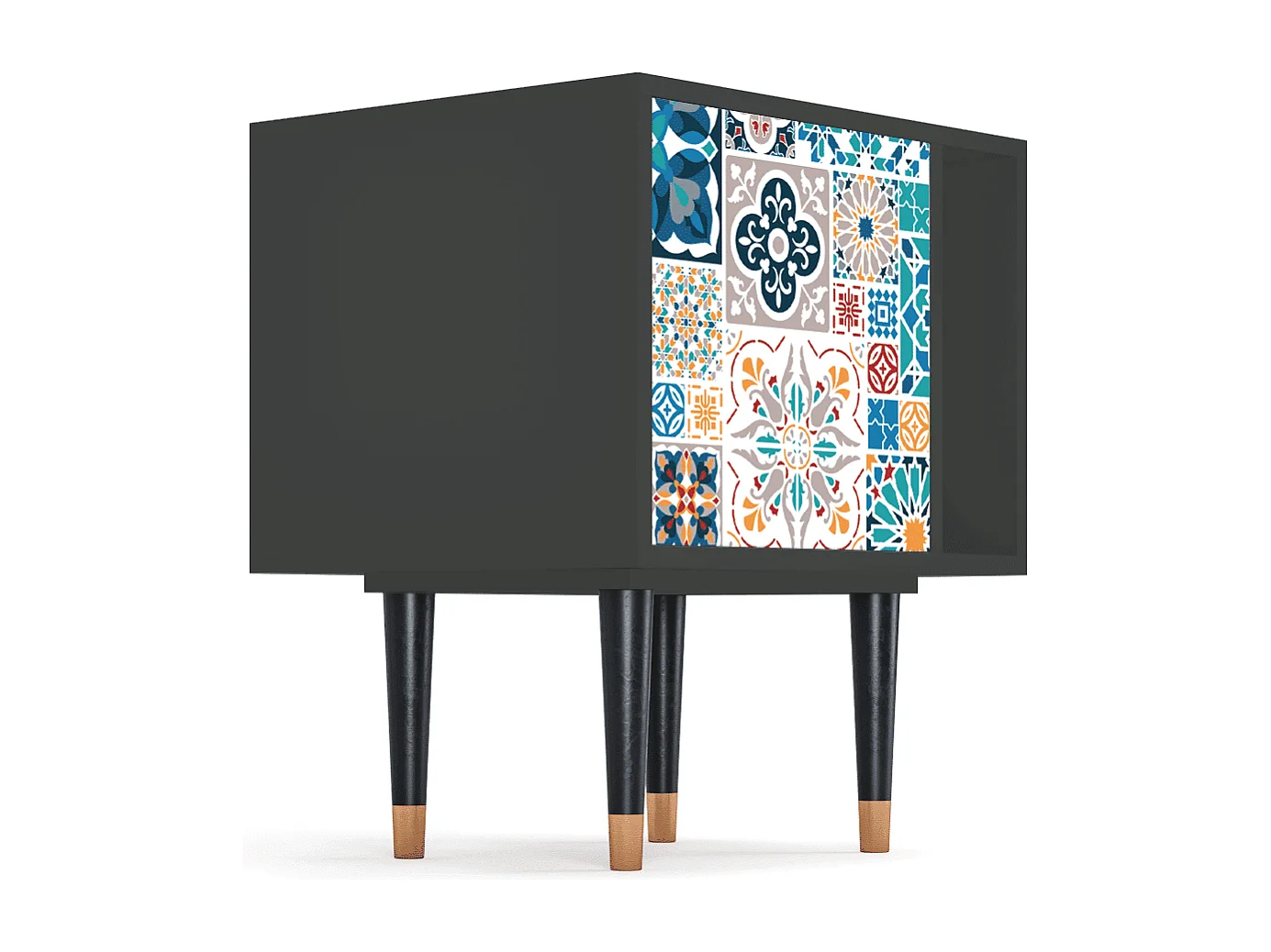 Table de nuit - 57х69х48 cm - S2 - Moroccan Market, Anthracite