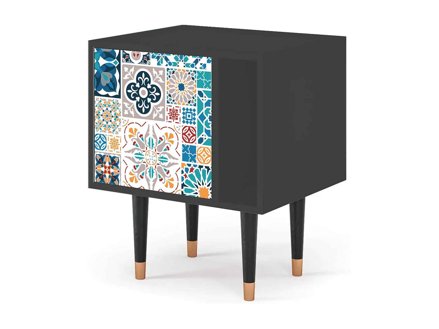 Table de nuit - 57х69х48 cm - S2 - Moroccan Market, Anthracite