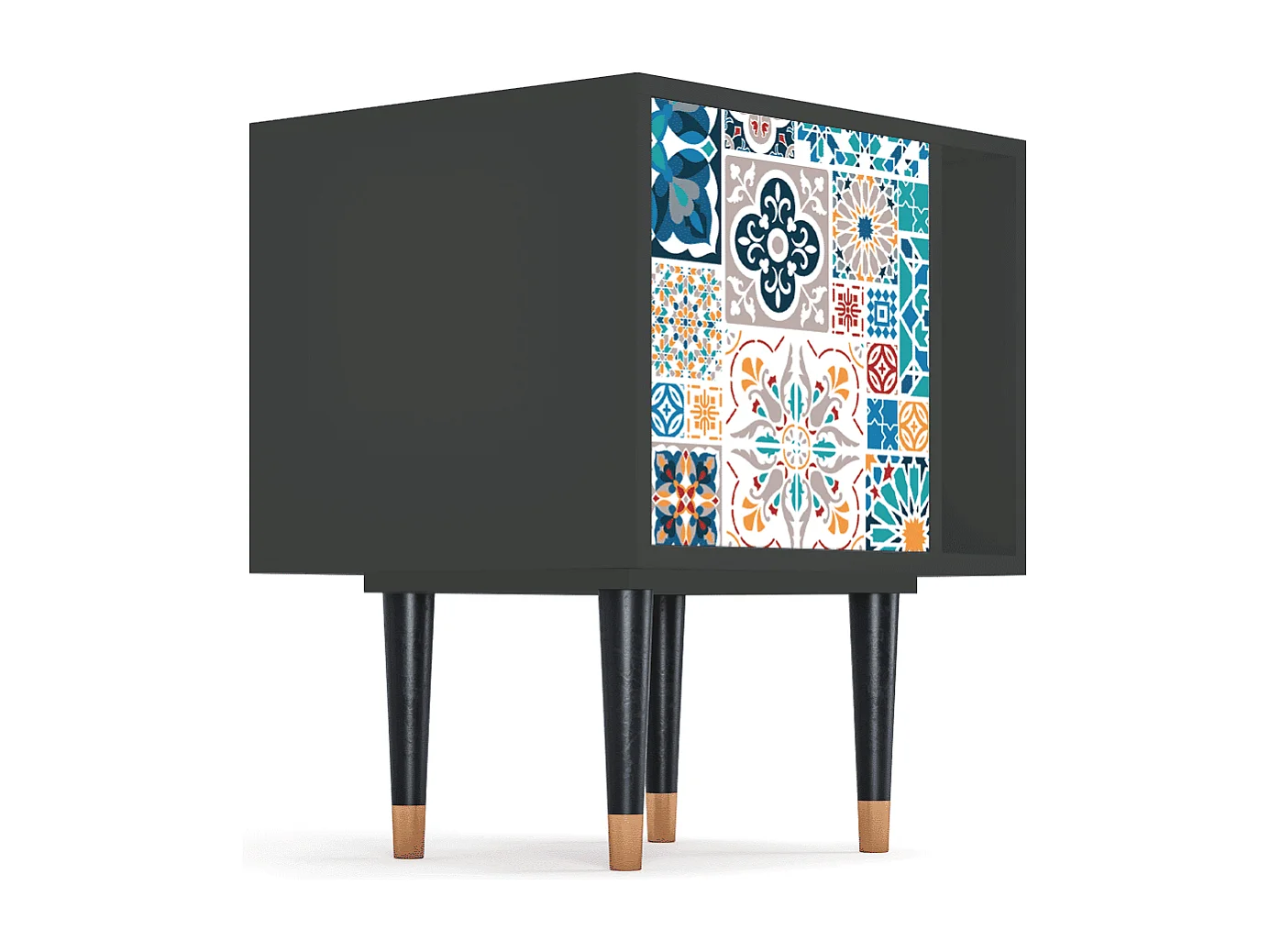 Table de nuit - 57х69х48 cm - S2 - Moroccan Market, Anthracite