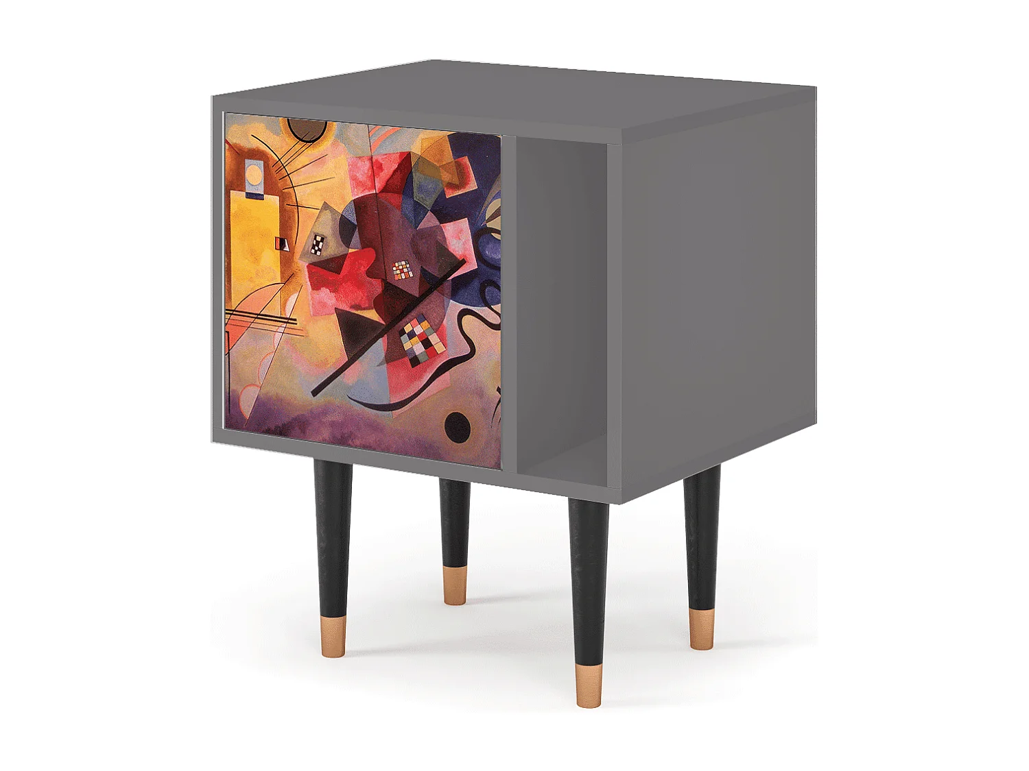 Nachtkastje - 57х69х48 cm - S2 - Modern Art, Grijs