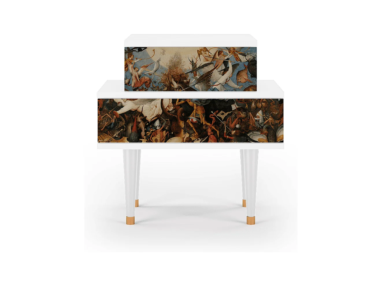 Nachttisch - 58х58х41 cm - NS1 - The Fall, Weiß