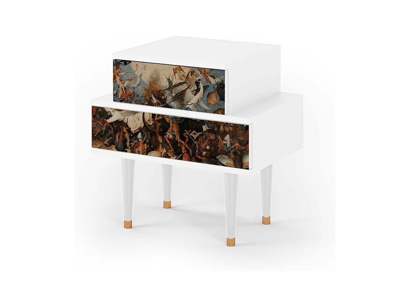 Nachttisch - 58х58х41 cm - NS1 - The Fall, Weiß