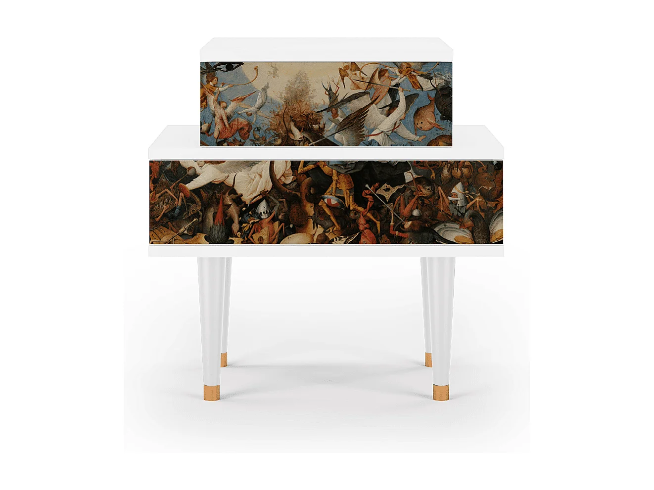 Criado-mudo - 58х58х41 cm - NS1 - The Fall, Branco