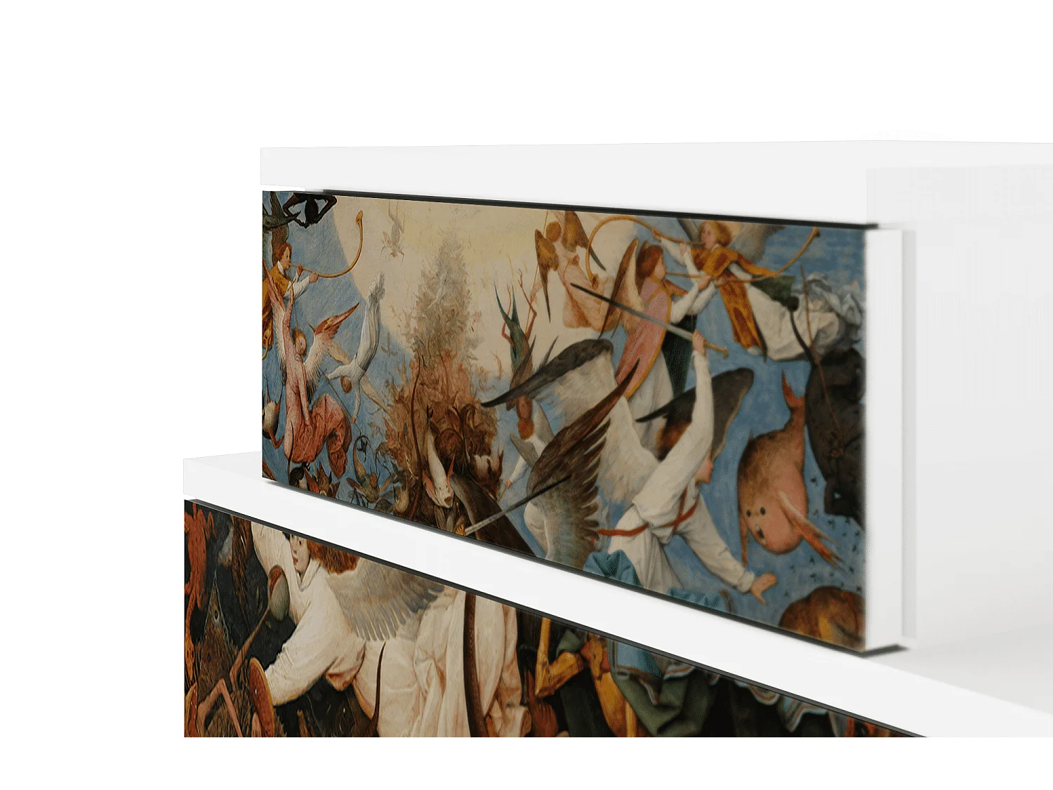 Comodino - 58х58х41 cm - NS1 - The Fall, Bianco