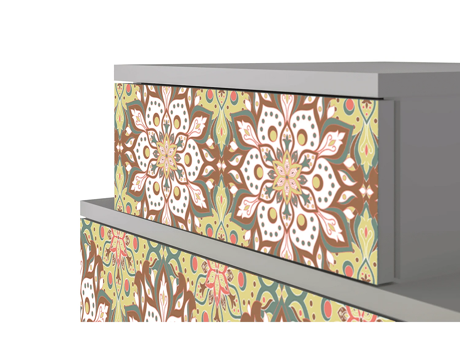 Table de nuit - 58х58х41 cm - NS1 - Chinese Tea, Gris