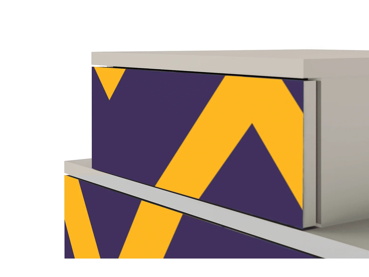 Stolik nocny - 58х58х41 cm - NS1 - The Brightest Way, Piaskowy