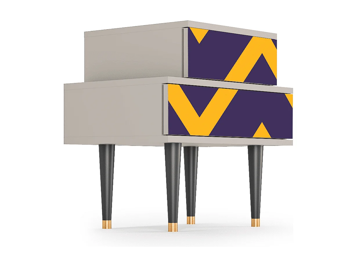 Table de nuit - 58х58х41 cm - NS1 - The Brightest Way, Sable