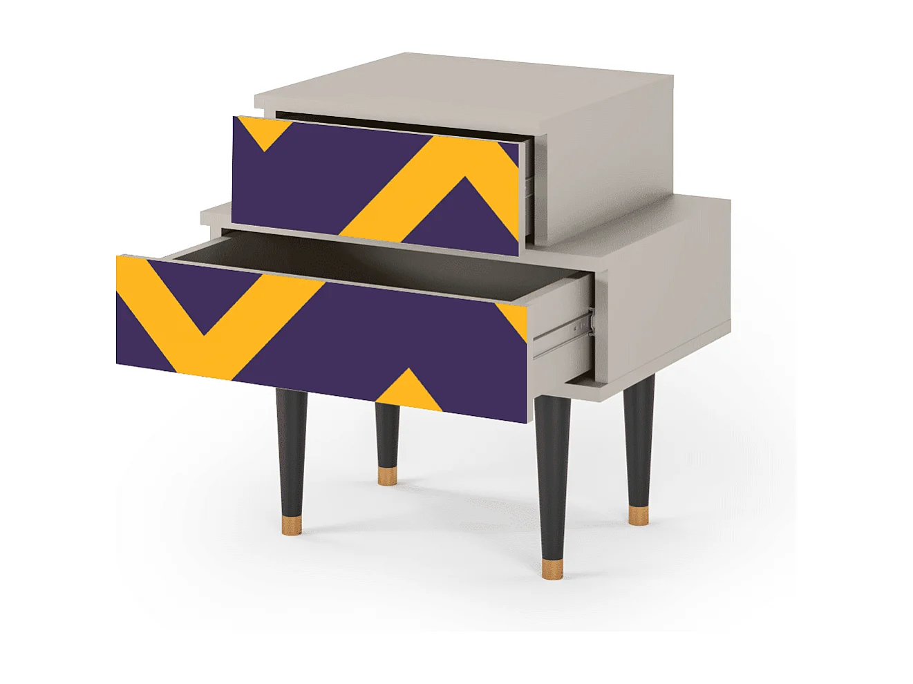 Table de nuit - 58х58х41 cm - NS1 - The Brightest Way, Sable