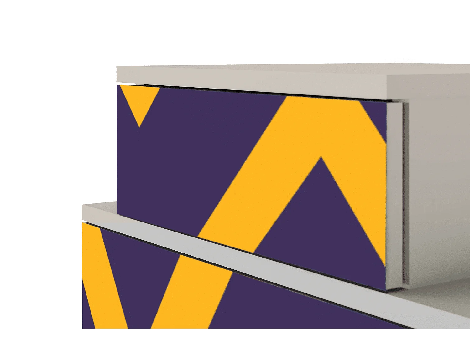 Stolik nocny - 58х58х41 cm - NS1 - The Brightest Way, Piaskowy