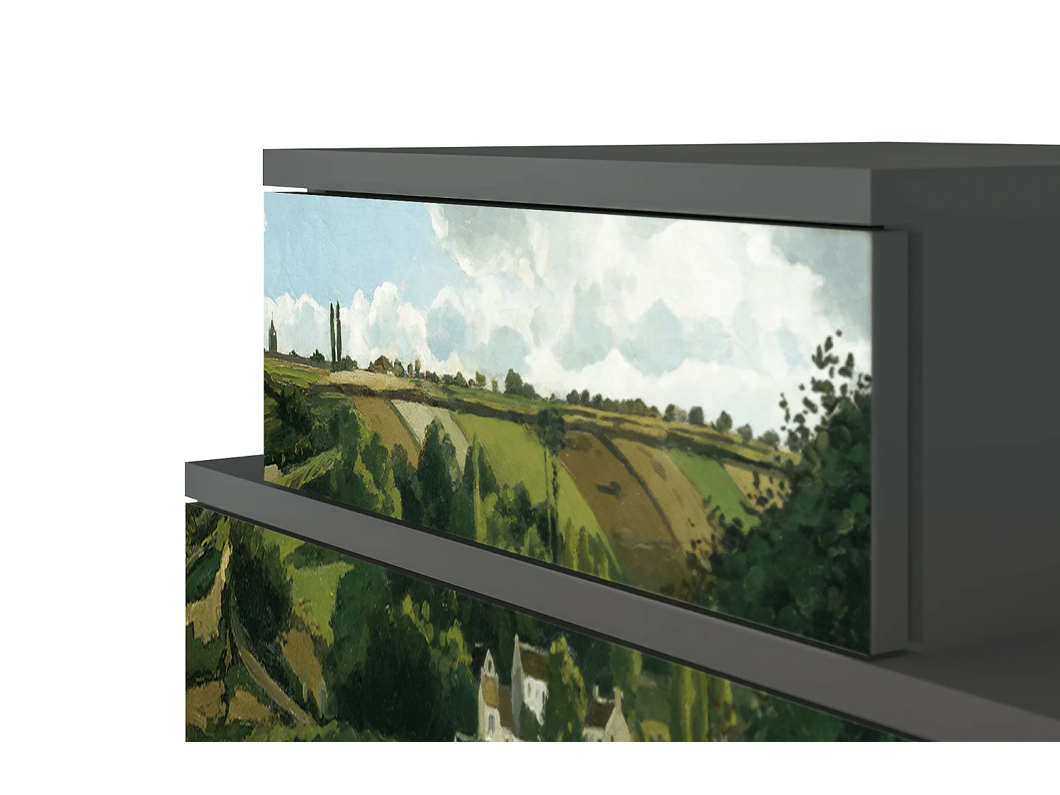 Table de nuit - 58х58х41 cm - NS1 - Jalais Hill by Pissarro, Anthracite