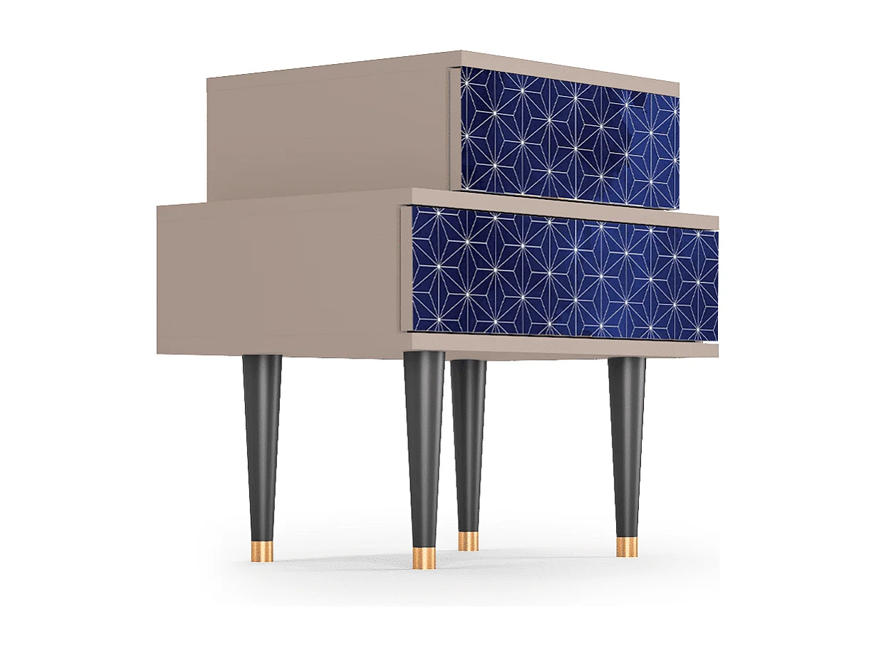 Nachtkastje - 58х58х41 cm - NS1 - Milky Way, Latte