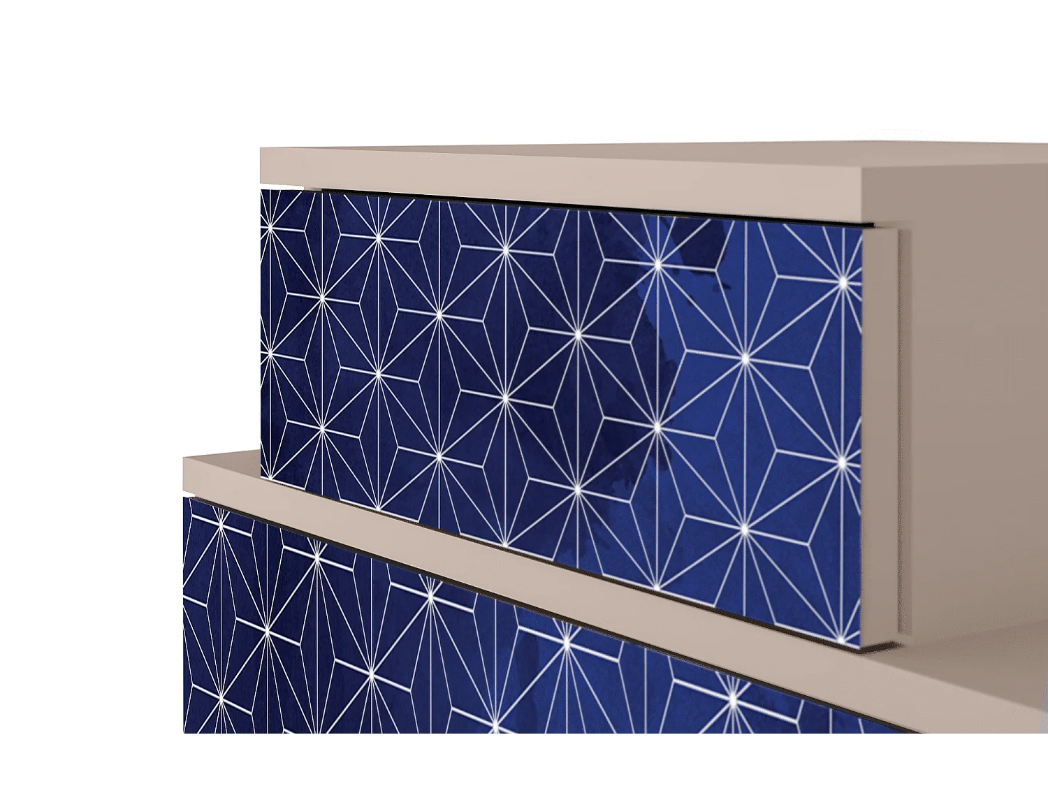 Nachtkastje - 58х58х41 cm - NS1 - Milky Way, Latte