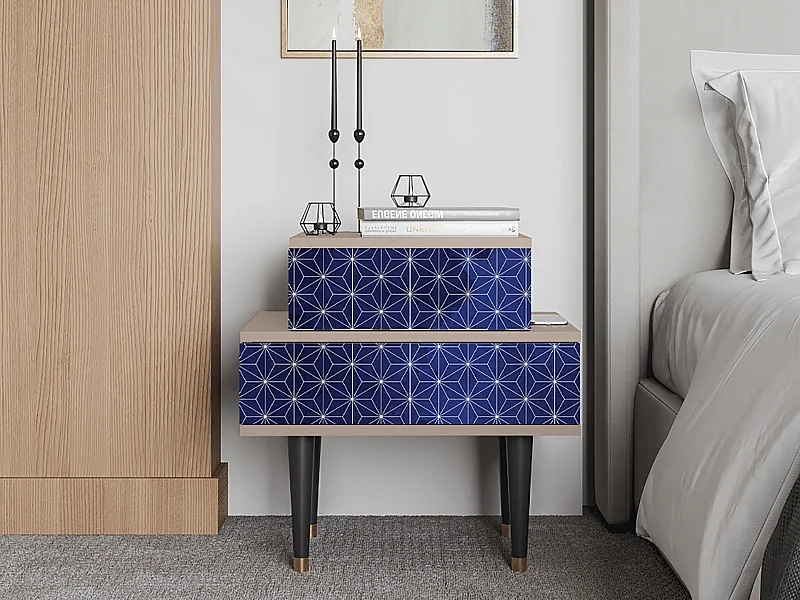 Nachtkastje - 58х58х41 cm - NS1 - Milky Way, Latte