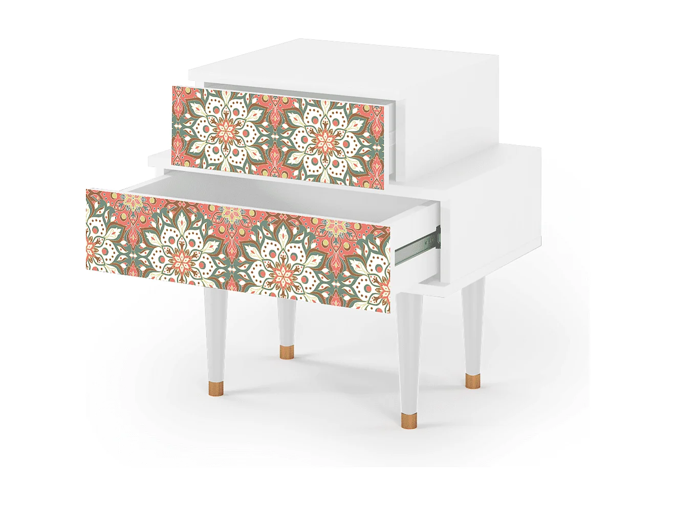 Nachtkastje - 58х58х41 cm - NS1 - Peach Grove, Wit