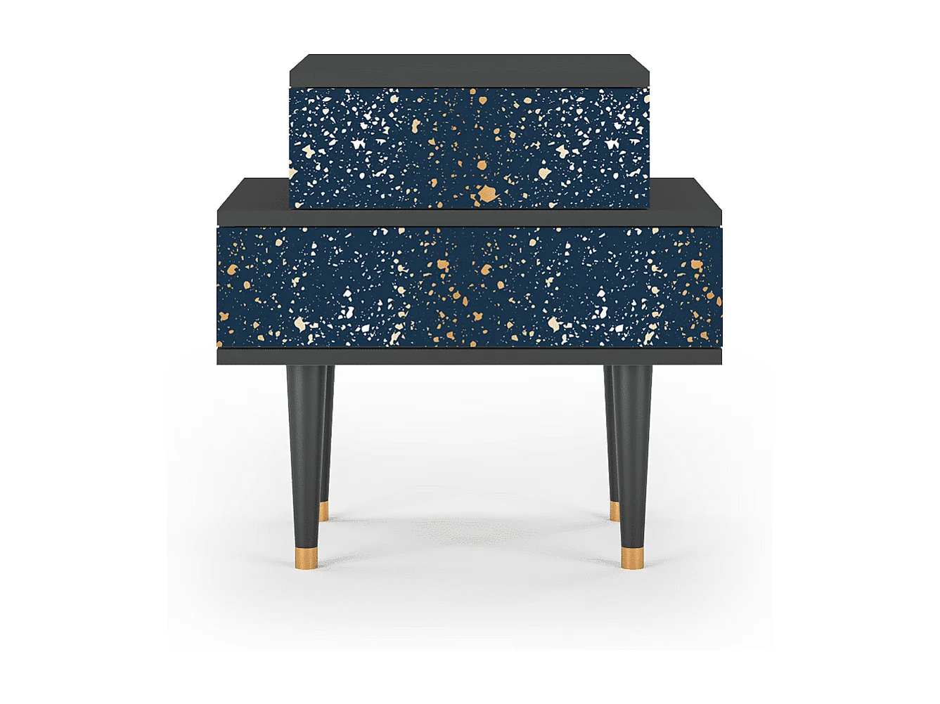 Mesita de noche - 58х58х41 cm - NS1 - Starfall, Antracita