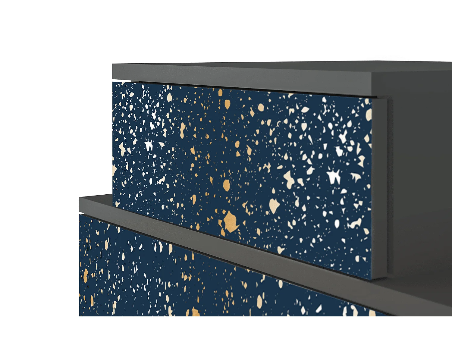 Mesita de noche - 58х58х41 cm - NS1 - Starfall, Antracita