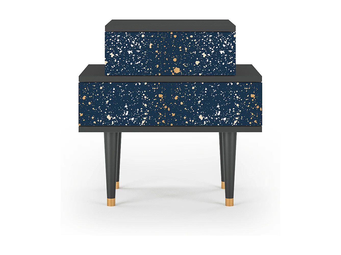 Stolik nocny - 58х58х41 cm - NS1 - Starfall, Antracyt